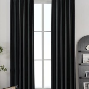 Elegant Black Curtains (057)